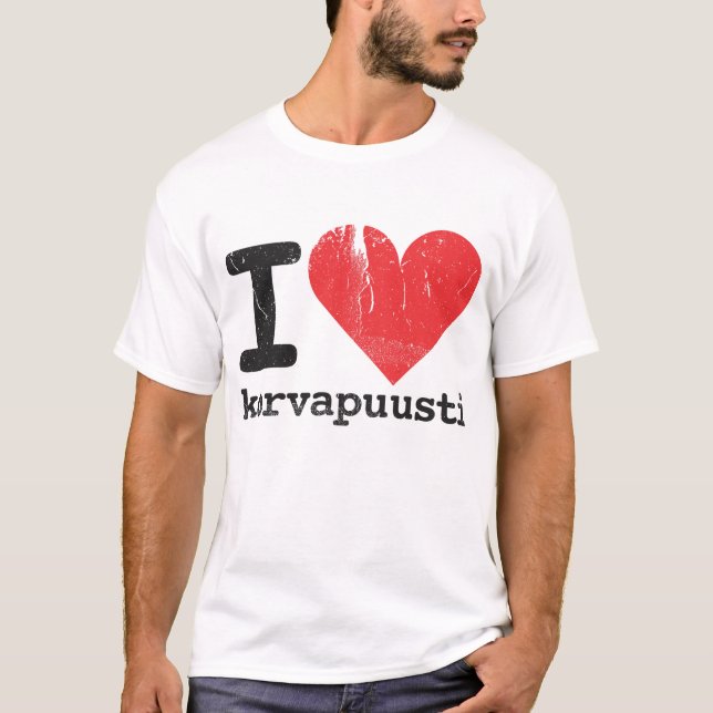 Camiseta Eu Amo Korvapuusti (Frente)