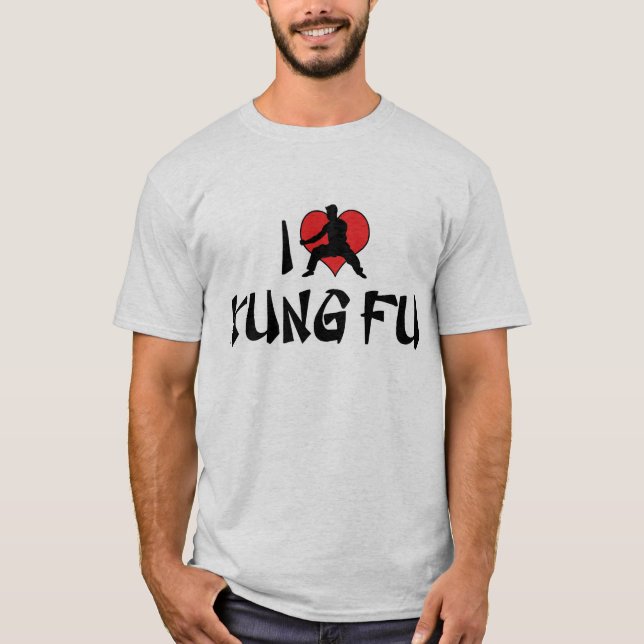 Camiseta Eu Amo Kung Fu (Frente)