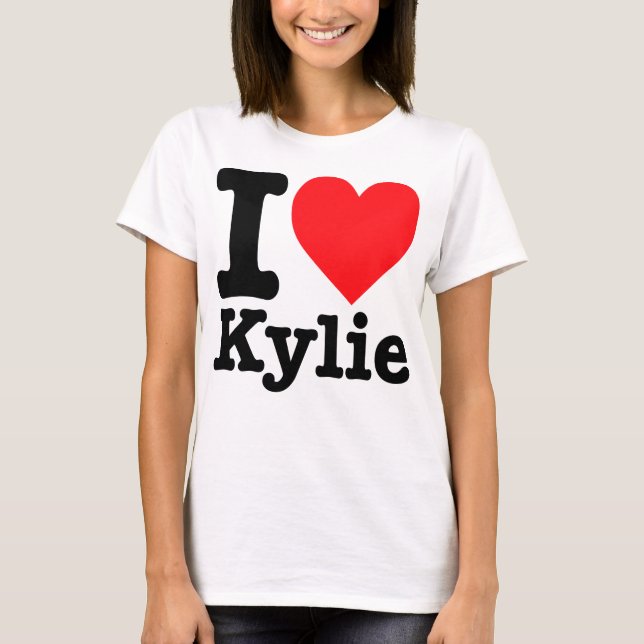 Camiseta "Eu amo Kylie" (Frente)