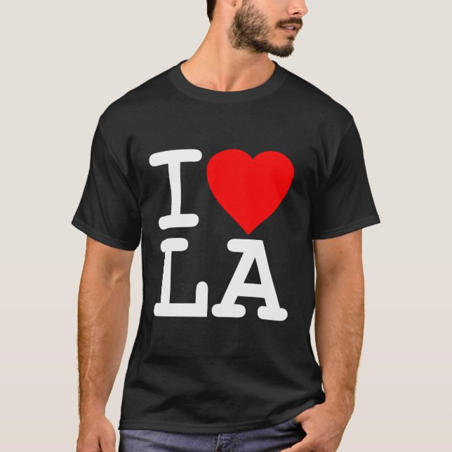 Camiseta Eu Amo La Los Angeles (Frente)