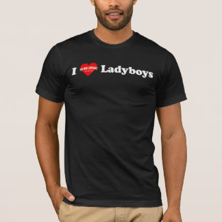 Camiseta Eu amo Ladyboys