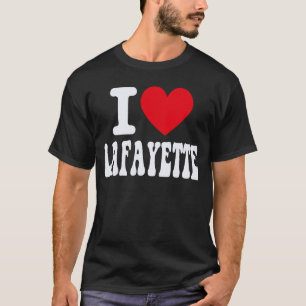 Camiseta Eu Amo Lafayette Califórnia Coração Souvenir CA Ci
