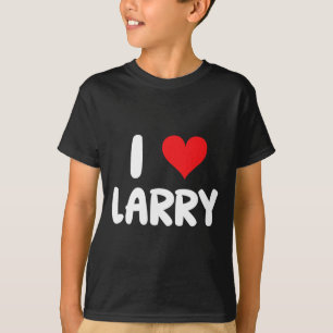 Camiseta Eu Amo Larry - Coração - Nome 
