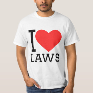 Camiseta Eu amo leis