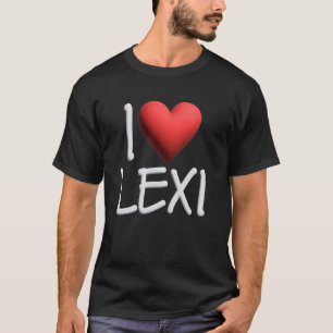 Camiseta Eu Amo Lexi Nome Mulher Personalizada Amiga Ele