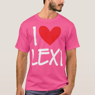 Camiseta Eu Amo Lexi Nome Mulher Personalizada BFF Frien