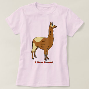 Camiseta Eu amo lhamas!