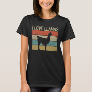 Camiseta Eu Amo Lhamas Eu Gosto Do Meu Llama Lover Vintage 