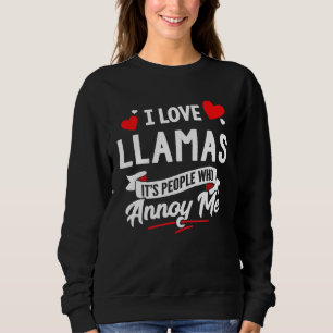Camiseta Eu Amo Lhamas Suas Pessoas Que Me Andem