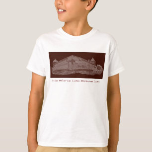 Camiseta Eu Amo Lida Belarus Architecture Castle Sketch