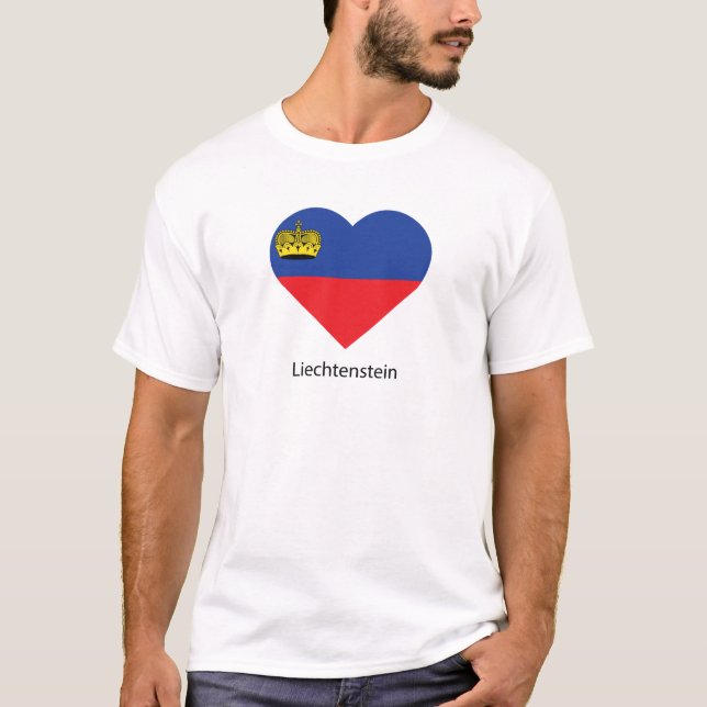 Camiseta Eu Amo Liechtenstein (Frente)