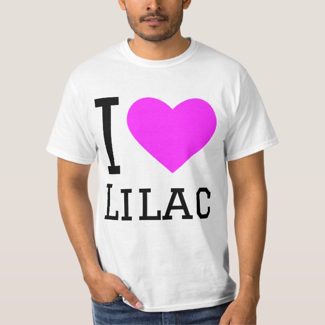 Camiseta Eu amo lilac (Frente)