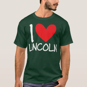 Camiseta Eu Amo Lincoln Name Personalizado Men Cara BFF Fri