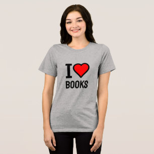 Camiseta Eu amo livros