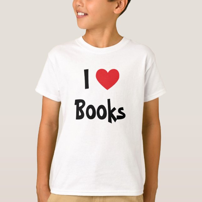 Camiseta Eu Amo Livros (Frente)