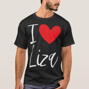 Camiseta Eu Amo Liza Nome Mulher Personalizada Bff Frien