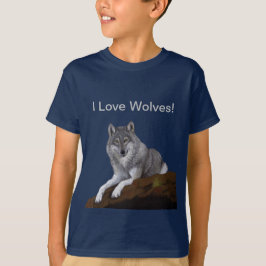 Camiseta Eu Amo Lobos!