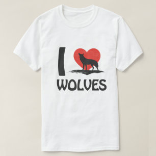 Camiseta Eu amo Lobos