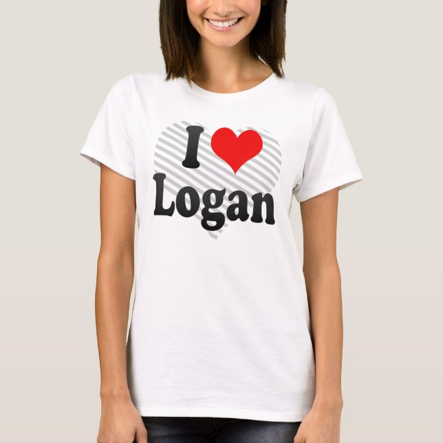 Camiseta Eu amo Logan (Frente)