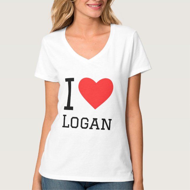 Camiseta Eu amo Logan (Frente)