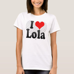 Camiseta Eu amo Lola
