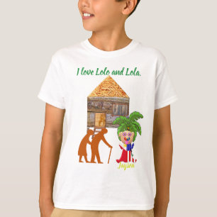 Camiseta Eu amo Lolo e Lola, Cute Filipino, FilAm