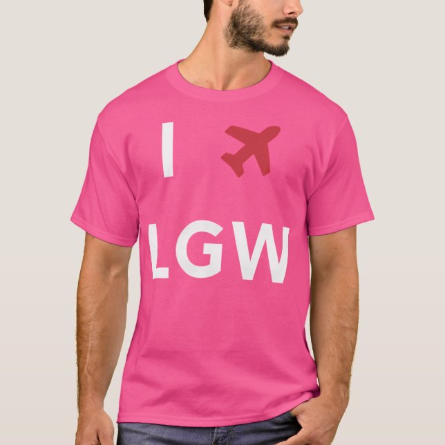 Camiseta Eu Amo London Gatwick Lgw (Frente)