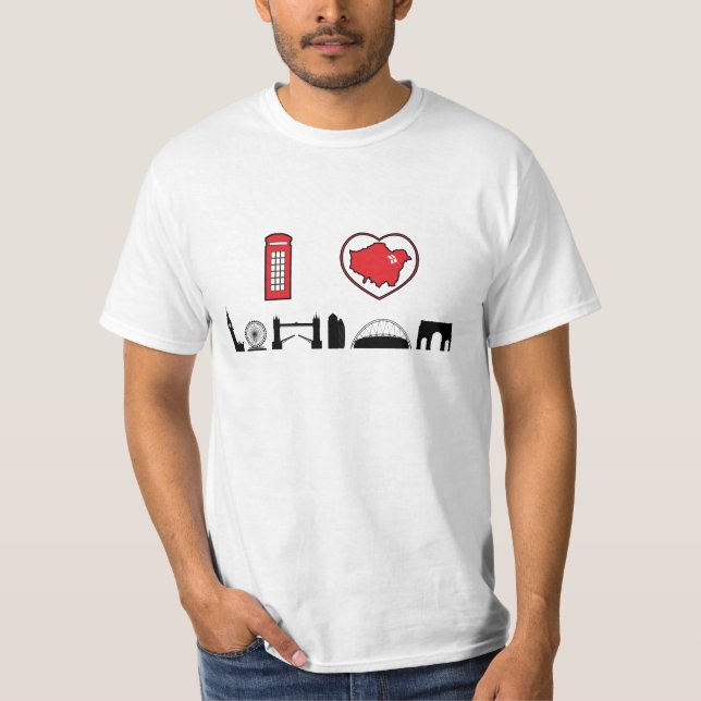 Camiseta Eu amo Londres (Frente)