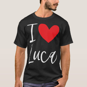 Camiseta Eu Amo Luca Name Personalised Boy Man BFF Amigo H