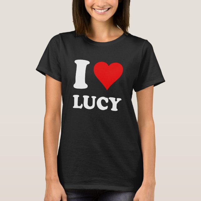 Camiseta Eu Amo Lucy (Frente)