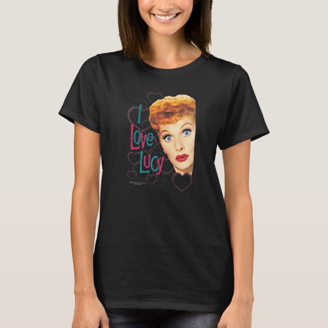 Camiseta Eu Amo Lucy Hollywood Open Hearts (Frente)