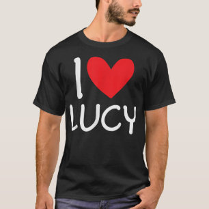 Camiseta Eu Amo Lucy Name Personally Girl Woman BFF Frien