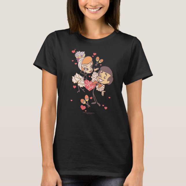 Camiseta Eu Amo Lucy Rumba Dance (Frente)