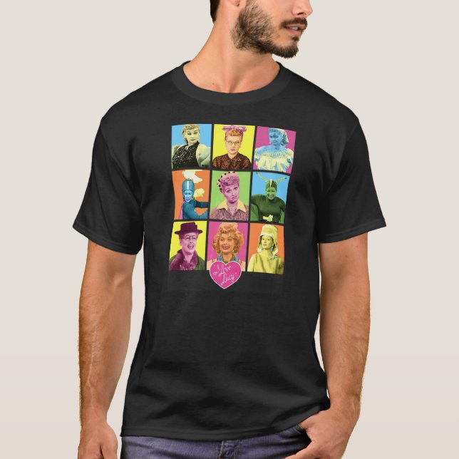 Camiseta Eu Amo Lucy Tantos Rostos (Frente)