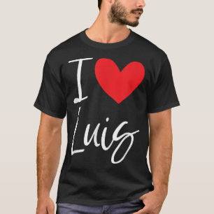 Camiseta Eu Amo Luis Nome Homem Personalizado BFF Amigo H