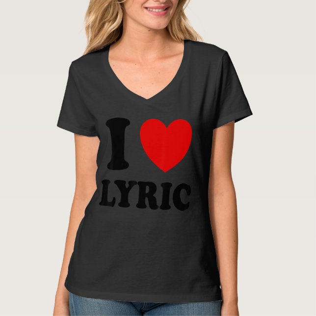 Camiseta Eu Amo Lyric (Frente)
