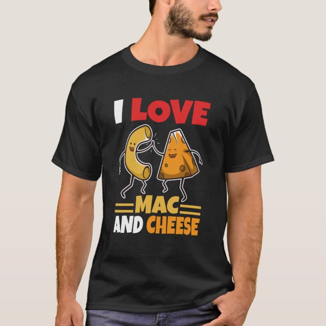 Camiseta Eu amo Mac e queijo (Frente)