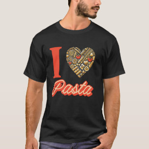 Camiseta Eu Amo Macarrão Miojo Coração
