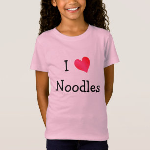 Camiseta Eu amo macarronetes