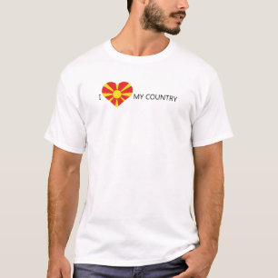 Camiseta Eu Amo Macedônia