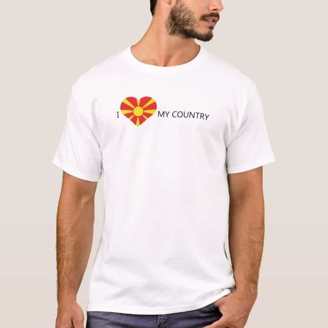 Camiseta Eu Amo Macedônia (Frente)