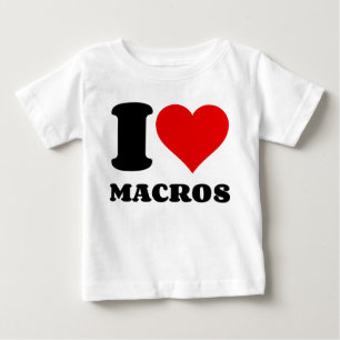 CAMISETA EU AMO MACROS