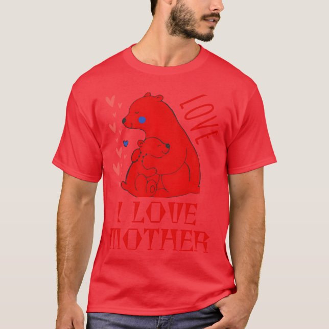 CAMISETA EU AMO MÃE AMIGOS (Frente)
