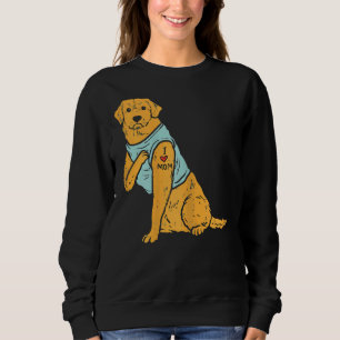 Camiseta Eu Amo Mãe Ouro Retriever Labrador Cachorro Mulher