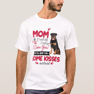 Camiseta Eu Amo Mãe Rottweiler Cachorro Mãe Dia das Mães Am