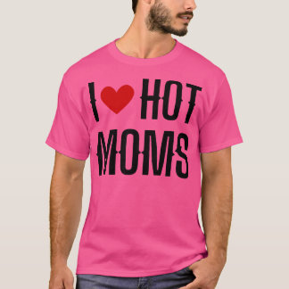 Camiseta Eu amo Mães quentes 8