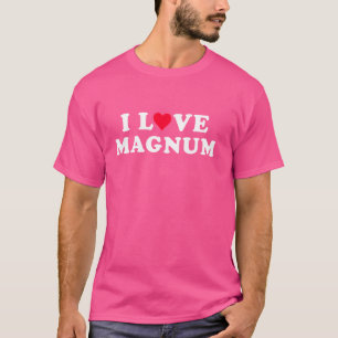 Camiseta Eu Amo Magnum Correspondente a Namorada e Namorado