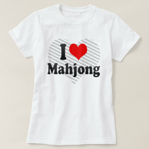 Camiseta Eu amo Mahjong