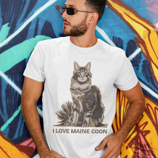 CAMISETA EU AMO MAINE COON (Criador carregado)