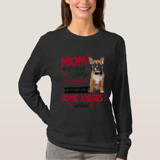 Camiseta Eu Amo Mamãe Cachorro Francês Dia da Mãe Francês M